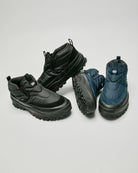 Vans Mid-Slip Puff Shoes - Black / Black - Black and True Navy colorways campaign photo