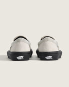 vans skate slip on ripstop turtledove white black heels