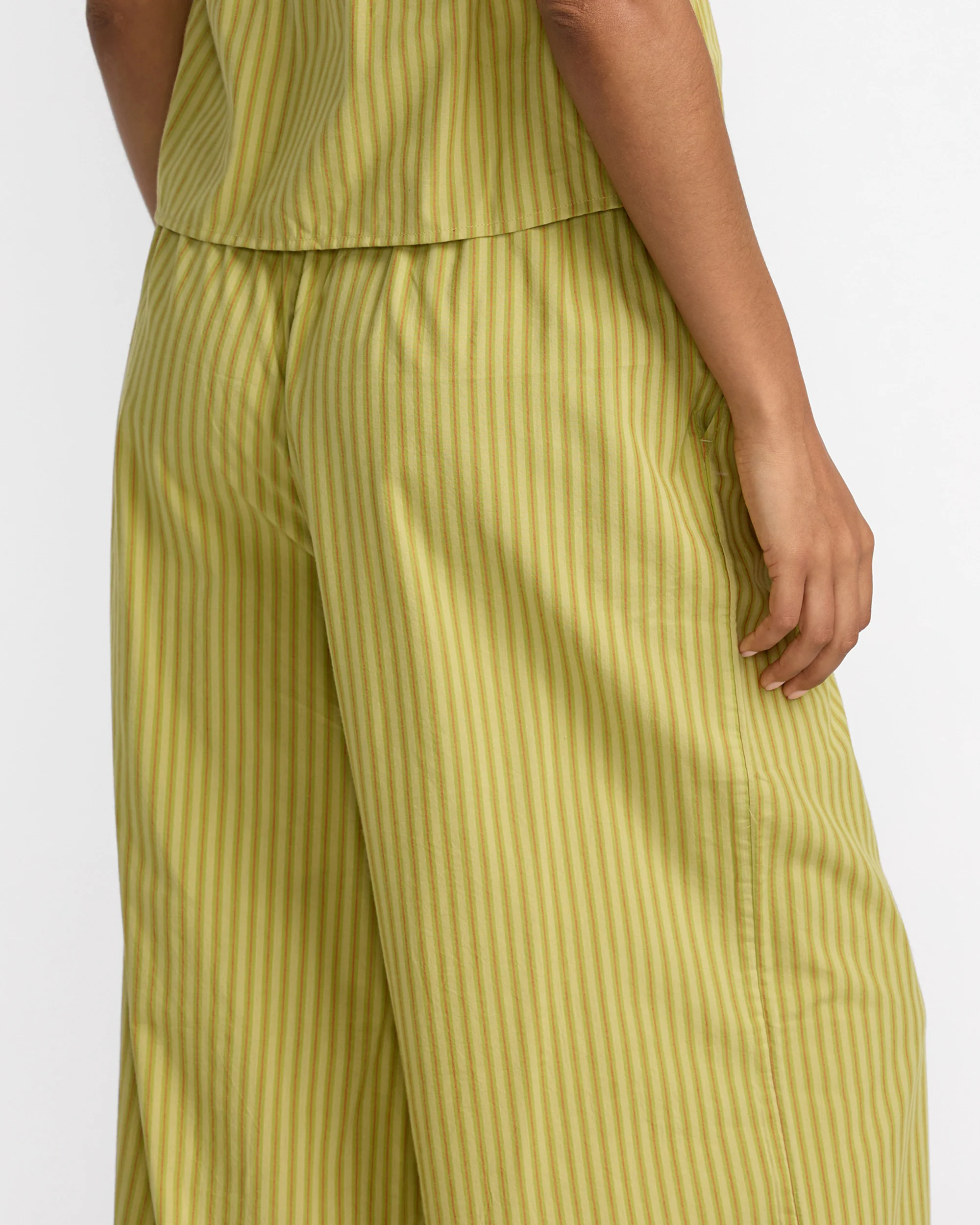 RVCA Womens Stripe New Yume Wide Leg Pant - People Skate and Snowboard