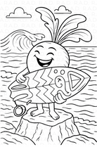 RAD-ish Coloring Book by Rachel Anderson - People Skate and Snowboard