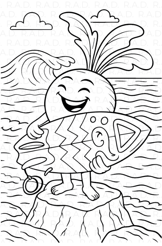 RAD-ish Coloring Book by Rachel Anderson - People Skate and Snowboard