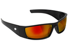 Glassy Pete Polarized Sunglasses Black / Red Mirror - People Skate and Snowboard