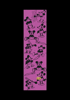 Pvblic Domain Mouse Pink Perforated Grip Tape Sheet 9"x33" - People Skate and Snowboard