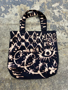 Altered Mood Hand Bleached Tote Bag - People Skate and Snowboard