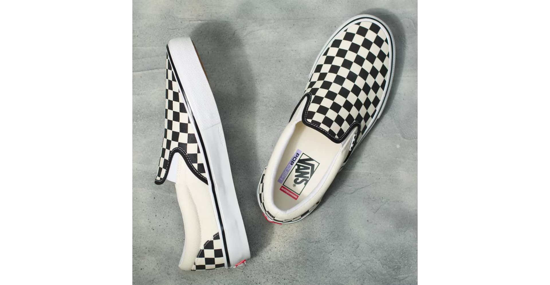 Vans Checkerboard Skate Slip-On Shoes - People Skate and Snowboard