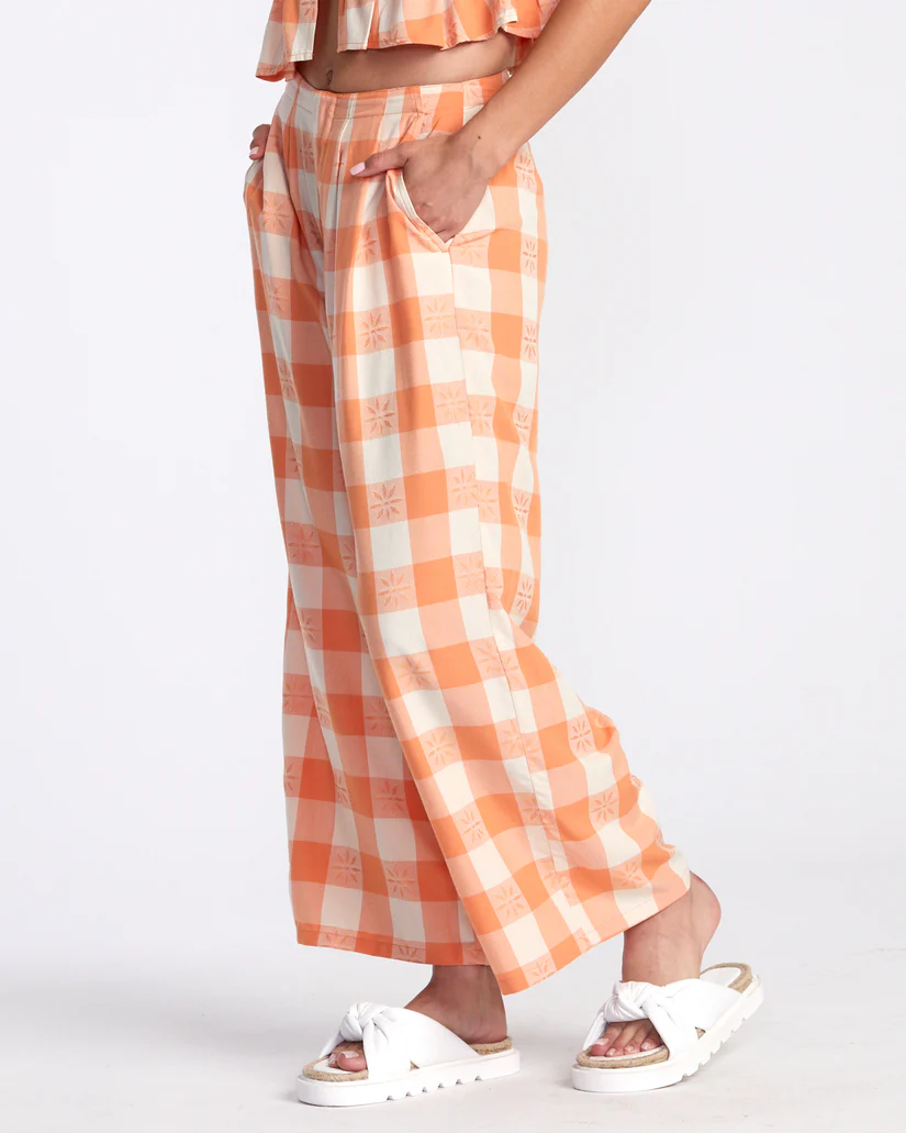 RVCA Womens Callum Printed Wide Leg Pant - People Skate and Snowboard