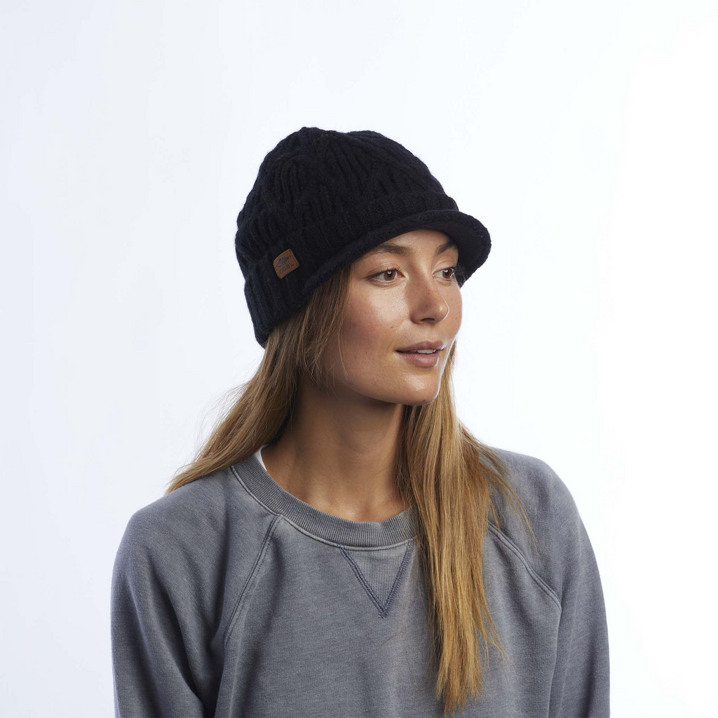 Coal The Yukon Cable Knit Wool Brim Beanie - People Skate and Snowboard