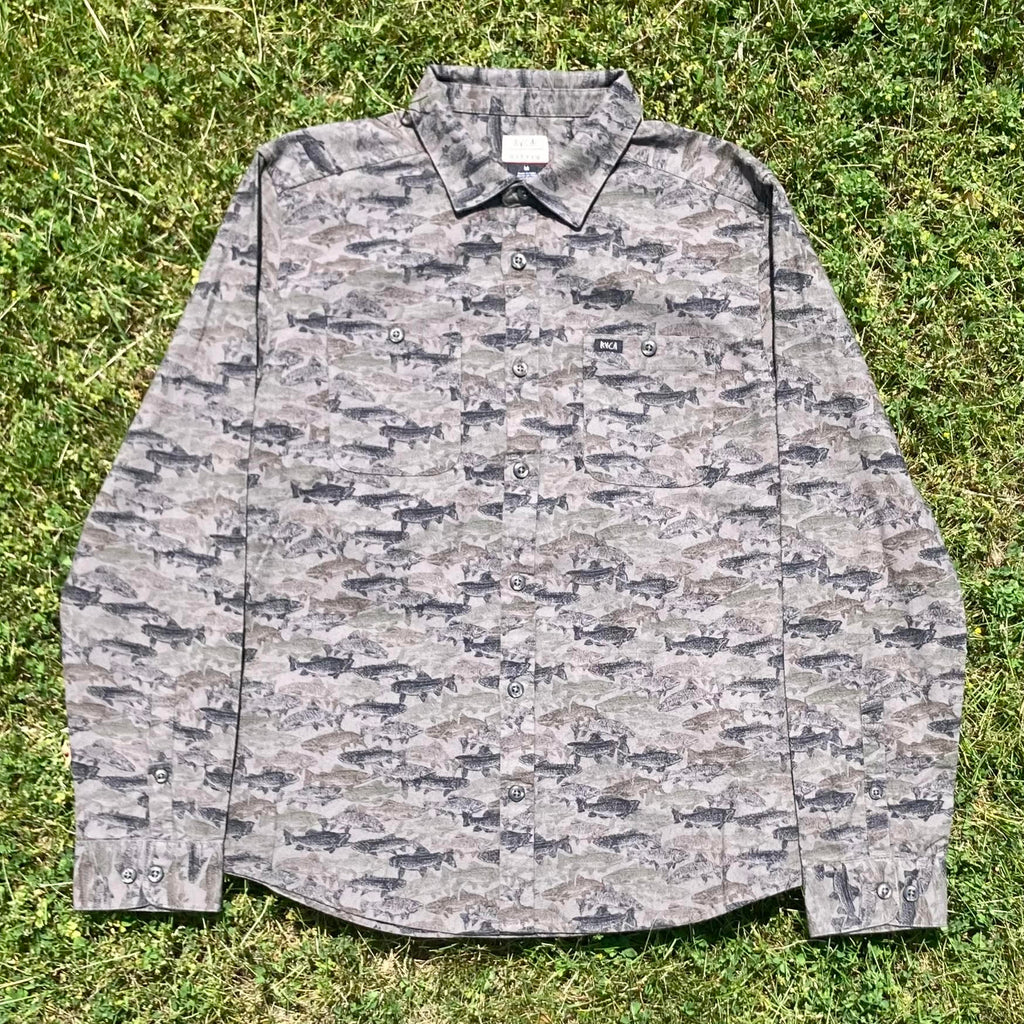 RVCA Ben Horton Long Sleeve Flannel - People Skate and Snowboard