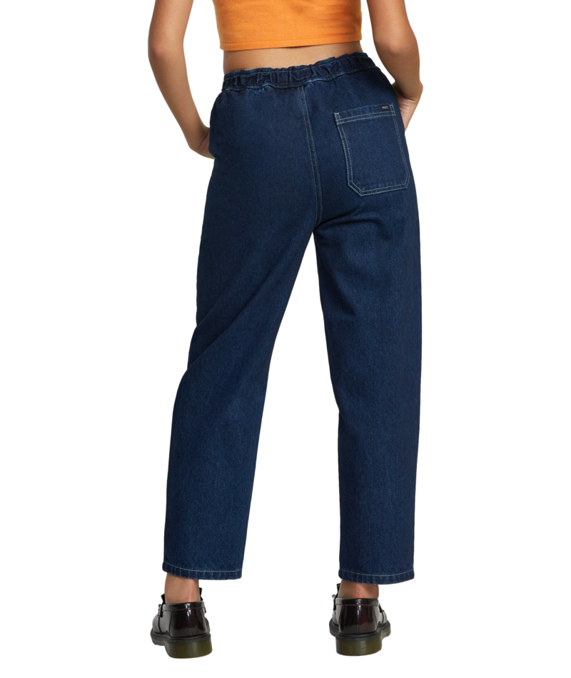 RVCA Womens Schrunchie Denim Pant - People Skate and Snowboard