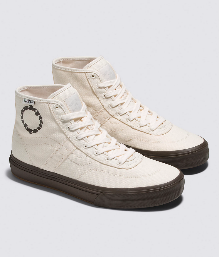 White high top vans on outlet people