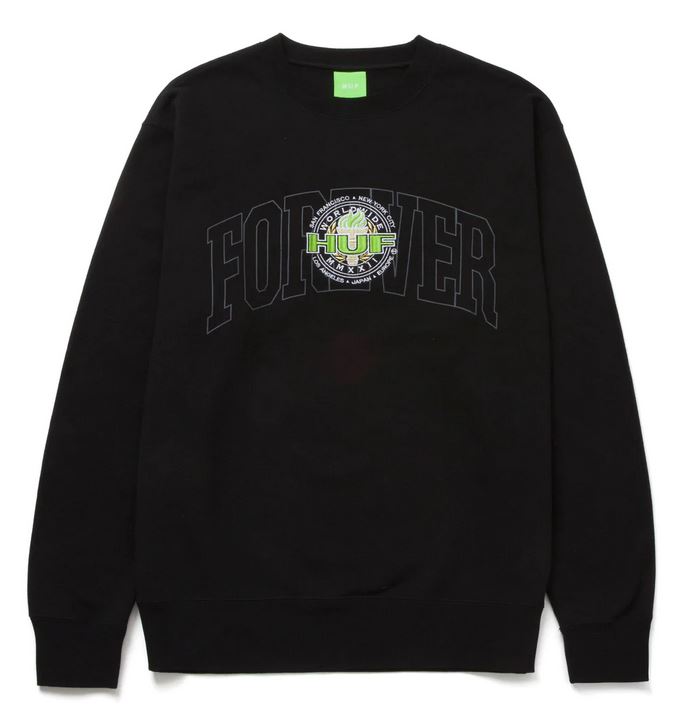 Huf Forever Torch Crewneck Sweatshirt - People Skate and Snowboard