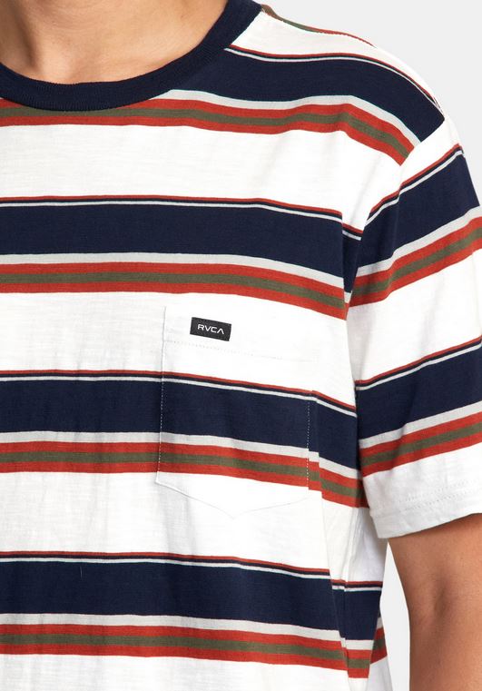 RVCA Dreamless Stripe Pocket Tee - People Skate and Snowboard