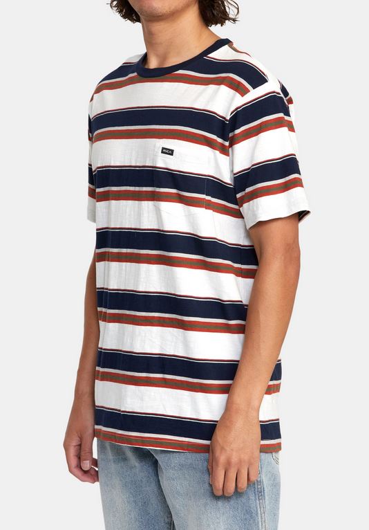 RVCA Dreamless Stripe Pocket Tee - People Skate and Snowboard