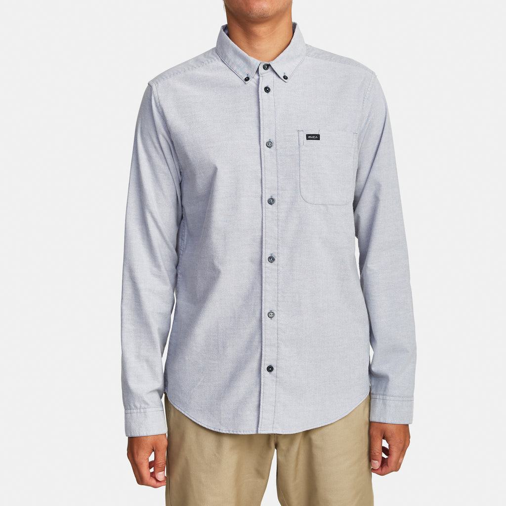 RVCA Thatll Do Stretch Long Sleeve Shirt - People Skate and Snowboard